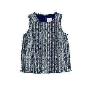 Anthropologie Maeve Colorful Tweed Vest Women’s Size 2